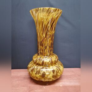 AZZURRA VETRERIA ARTISTICA Metallic Copper Spot Glass Vase